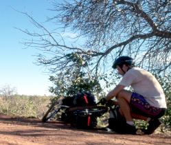 Fixing a flat tire