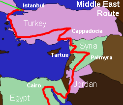 Middle East map