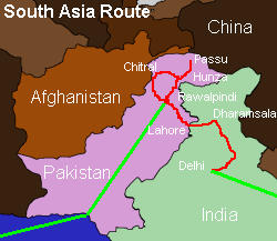 South Asia Map