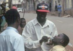 Streetside barber