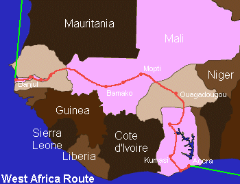 West Africa Map