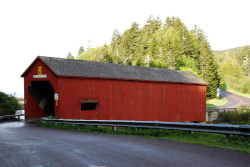 A covered bridge in Fundy National Park, NB