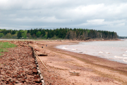 A red beach on the north shore of PEI