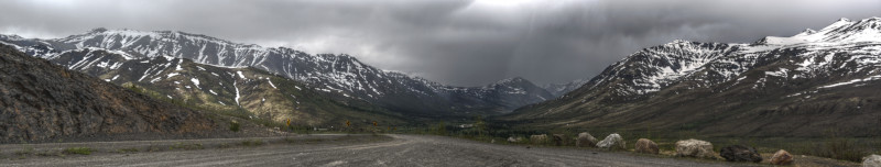 The Dempster Highway in Tombstone Territorial Park